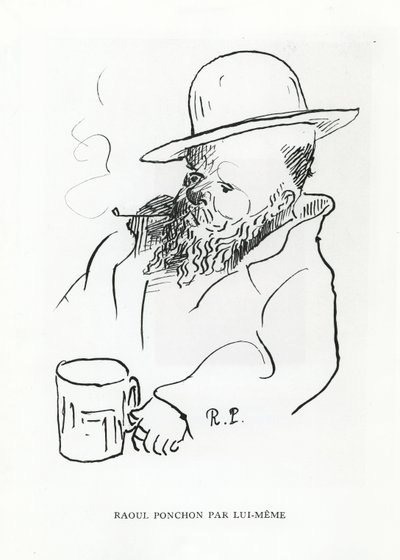 Zelfportret door Raoul Ponchon